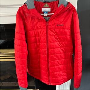 Columbia Bright Red Omni-Heat Jacket